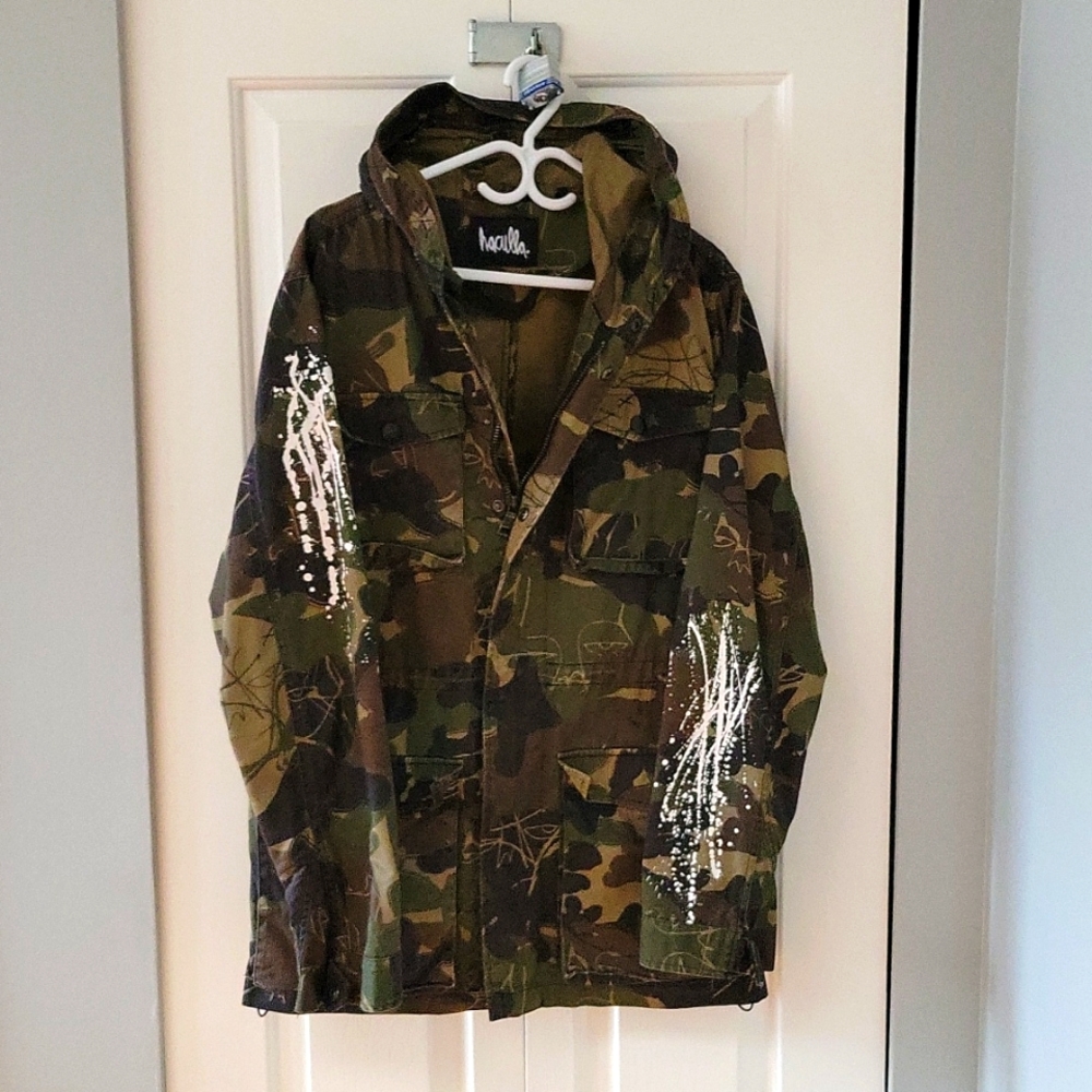 Haculla camouflage medium length jacket